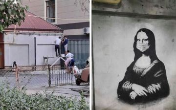 «Узбекский Бэнкси» поиронизировал над закраской&nbsp;граффити с «Моной Лизой» - посмотрите, каким образом