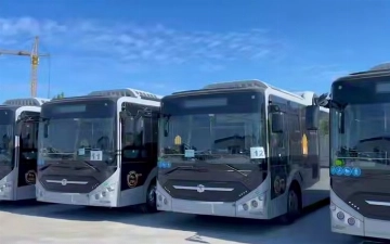 В Ургенч доставили 30 современных автобусов