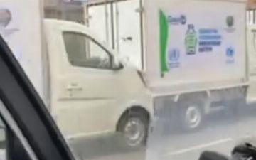 В Ташкенте предназначенные для перевозки вакцин от COVID-19 автомобили попали в ДТП