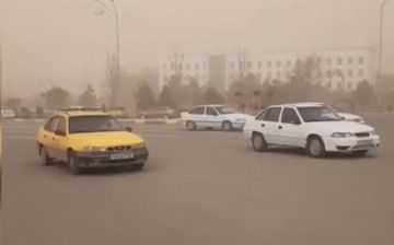 Некоторые области Узбекистана снова накрыло пыльной бурей&nbsp;