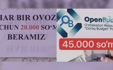 Узбекистанцев предупредили о мошенничестве с вознаграждением за голоса в Open Budget