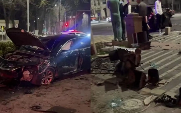 В центре Ташкента произошло столкновение Malibu и Spark, есть пострадавшие