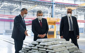 Президент ознакомился с деятельностью завода «Бектемир металл конструкциялари»