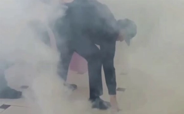 В одной из школ Ташкента зажгли «дымовушку» в столовой