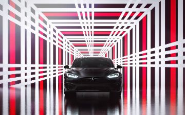 Электромобили Tesla получили милое праздничное обновление