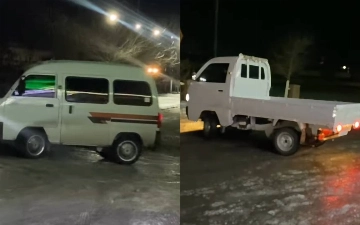 Узбекистанцы на Damas и Labo «показали», как «дрифтовать» на льду — видео