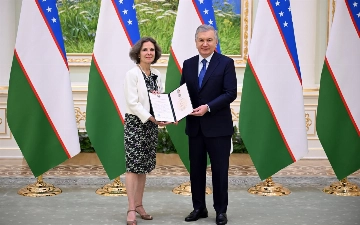 Fransiyaning O‘zbekistondagi elchisi Oreliya Bushez “Do‘stlik” ordeni bilan mukofotlandi