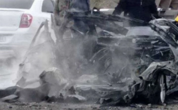 В Каракалпакстане Cobalt разлетелся на части из-за взрыва — видео