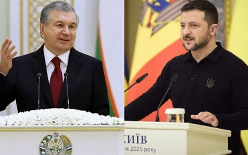 Мирзиёев поздравил Зеленского и народ Украины с Днем независимости