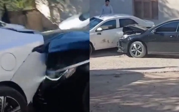 В Ургенче водитель BYD Chazor протаранил несколько машин