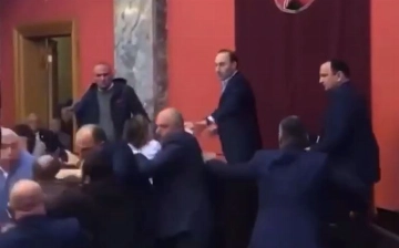 В Грузии депутаты устроили драку во время рассмотрения законопроекта об иноагентах (видео)