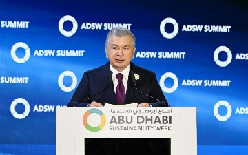 Shavkat Mirziyoyev “Abu-Dabi barqaror rivojlanish haftaligi” sammitida nutq so‘zladi