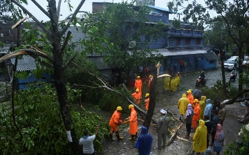 Почти 90 тысяч жителей Индии эвакуировали из-за циклона «Монта»