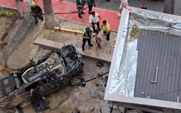 В Ташкенте автомобиль Malibu влетел в кофейню