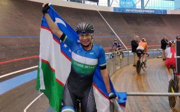 Узбекская спортсменка - победительница международного соревнования по велоспорту
