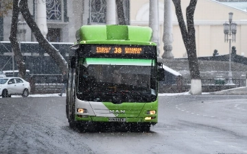 Toshkentda noqulay ob-havo sababli avtobuslarning oraliq interval vaqtlari cho'zilishi mumkin