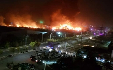 В Ташкенте на одном из складов произошел мощный взрыв, есть пострадавшие (видео)