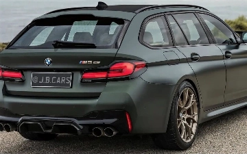 BMW M5 Touring заметили на тестах почти без камуфляжа