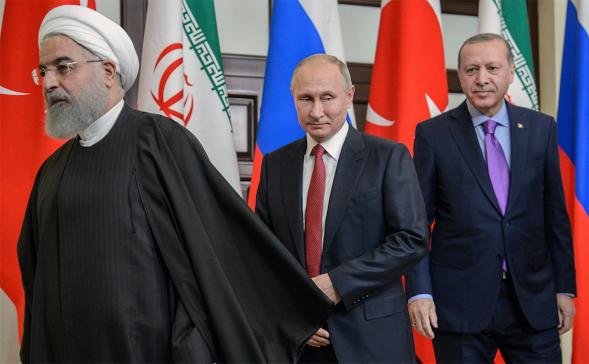 В Кремле рассказали о подготовке встречи Путина, Эрдогана и Роухани