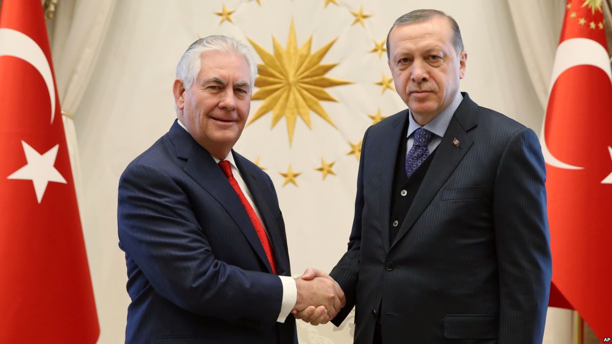 В Госдепе рассказали о встрече Тиллерсона и Эрдогана в Анкаре